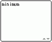 minimum